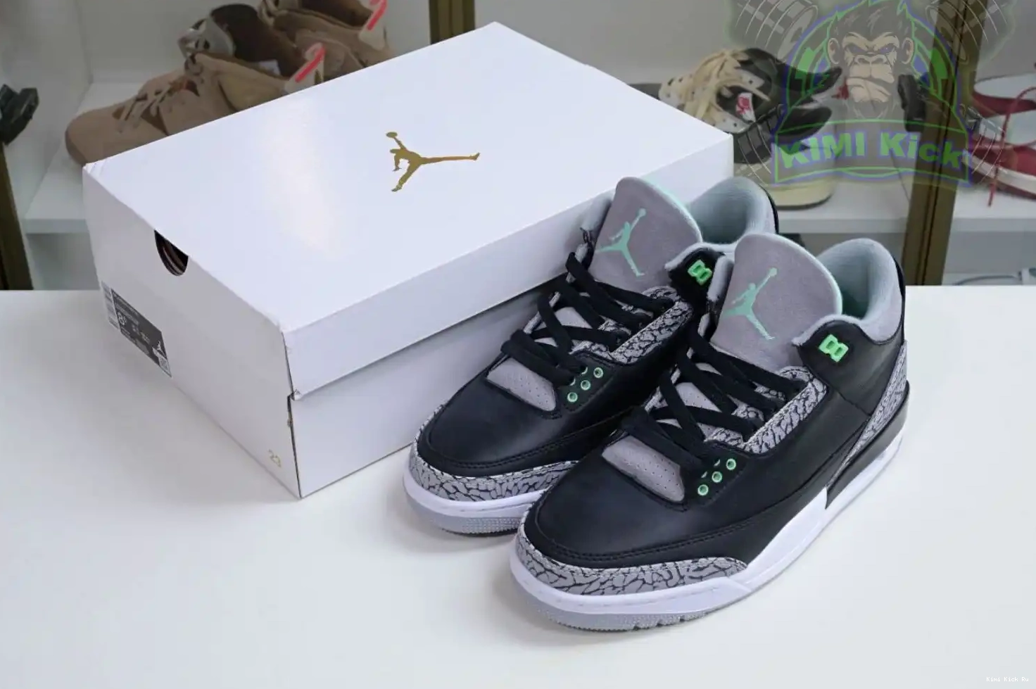 Air Jordan 3 Green Glow Kimikick 0405